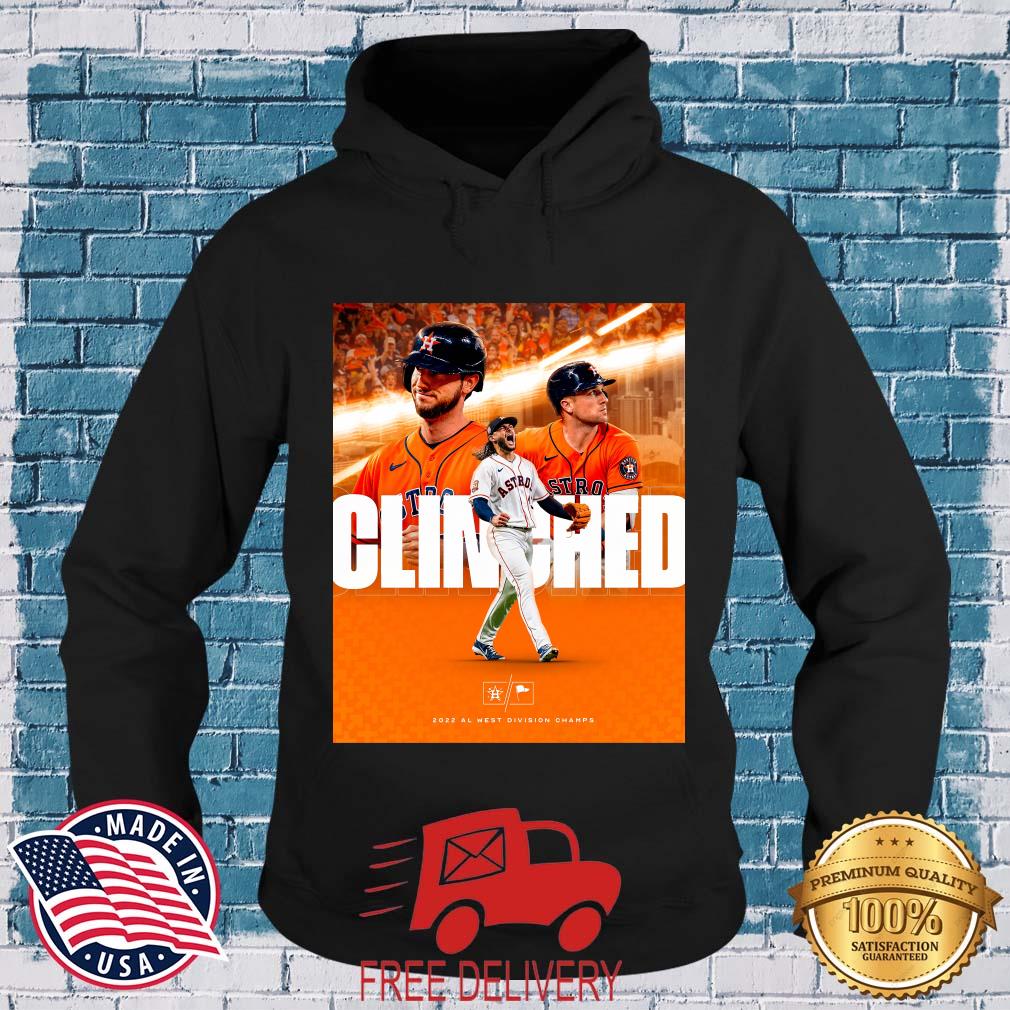 Houston Astros Clinched 2022 Al West Division Champs s MockupHR hoodie den