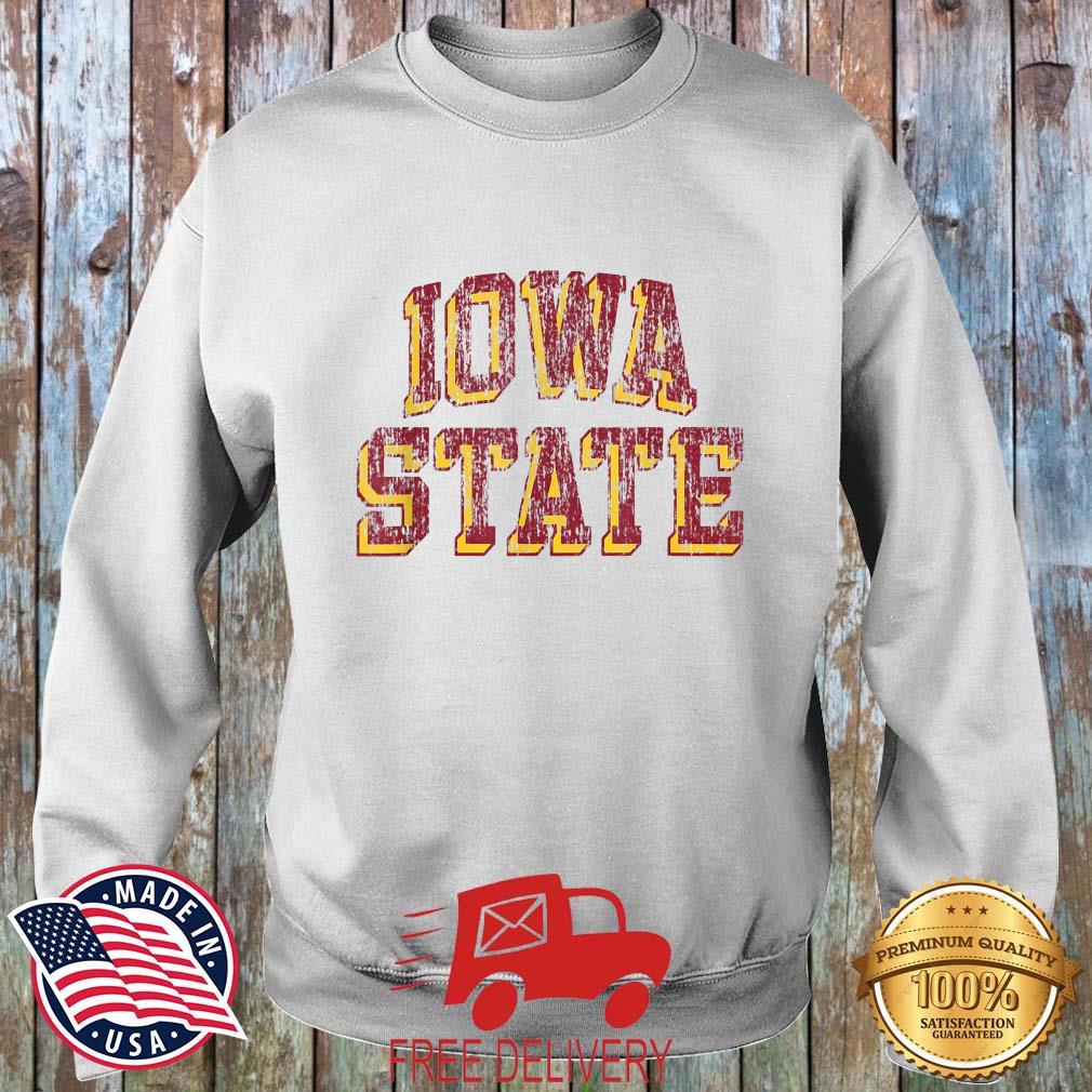 Iowa State Cyclones Retro Arch T-Shirt MockupHR sweater trang
