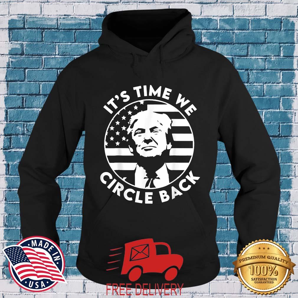 It's Time We Circle Back Donald Trump Flag 2024 Election Shirt MockupHR hoodie den