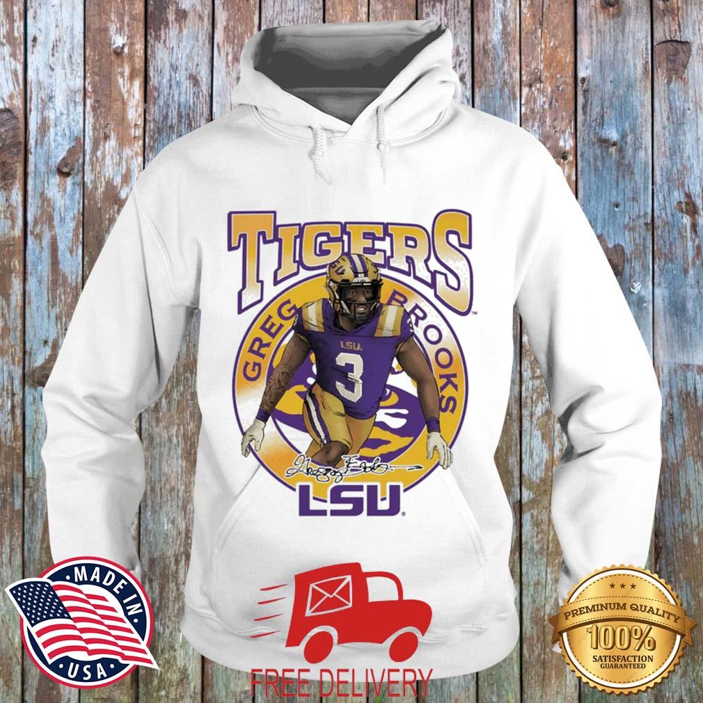 LSU Tigers Greg Brooks Eye Of The Tiger Signature s MockupHR hoodie trang