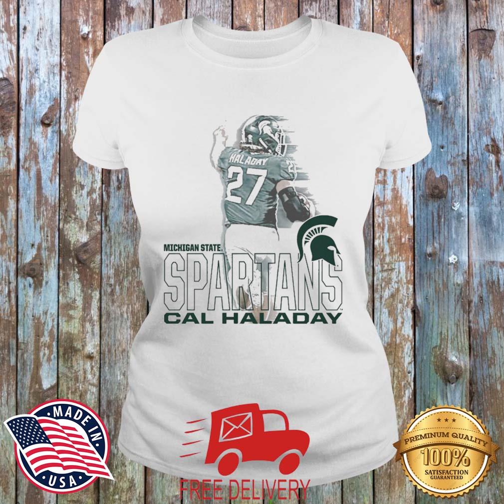 Michigan State Spartans Cal Haladay Tackle s MockupHR ladies trang