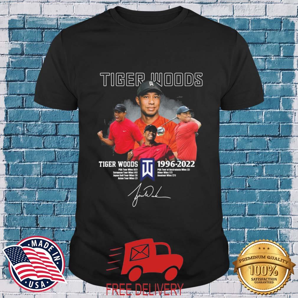 Tiger Woods 1996 2022 Golf Signature Shirt