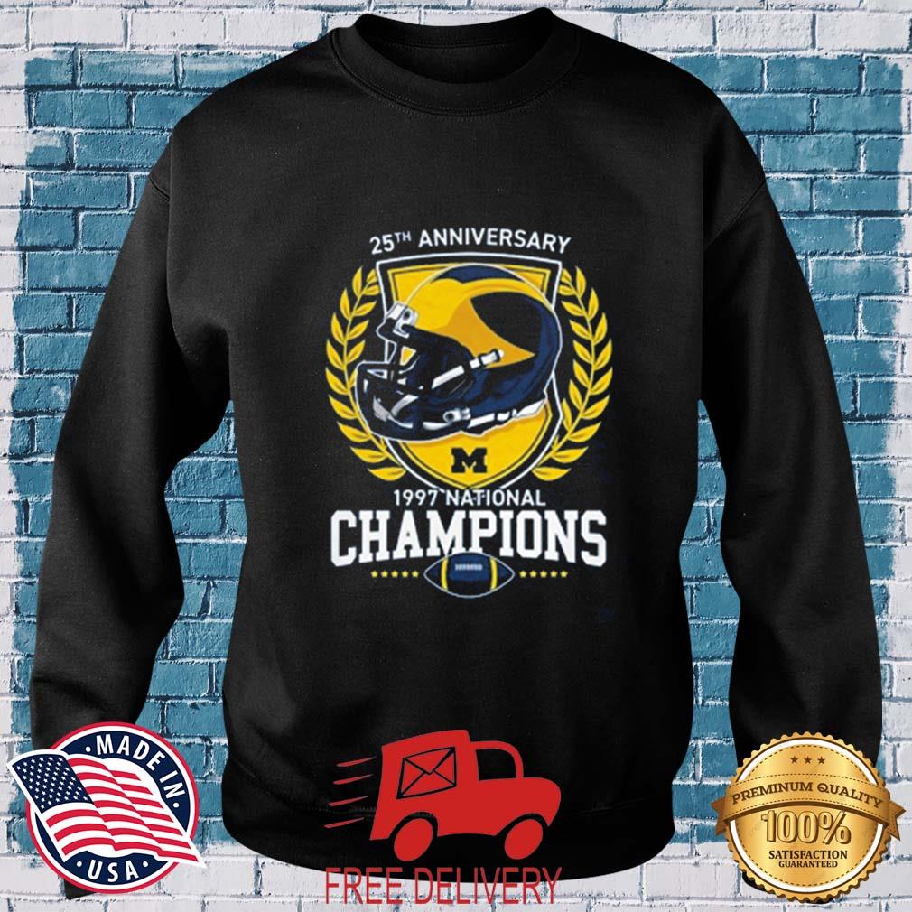 Valiant University of Michigan Football 1997 National Championship 25th Anniversary Shirt MockupHR sweater den