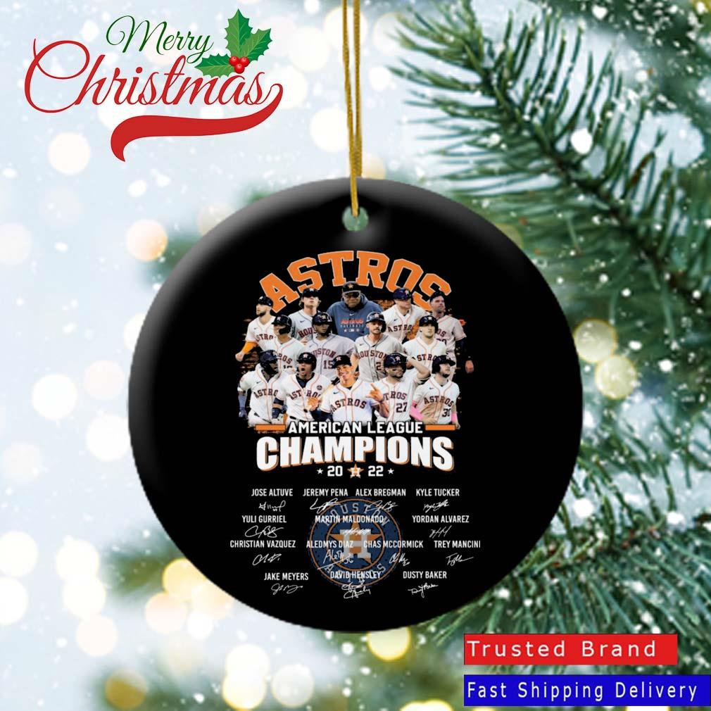 MLB Team Houston Astros American League Champions 2022 Signatures Ornament