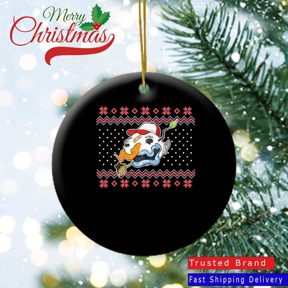 Snowman Knit Pattern Ugly Christmas 2022 Oranment