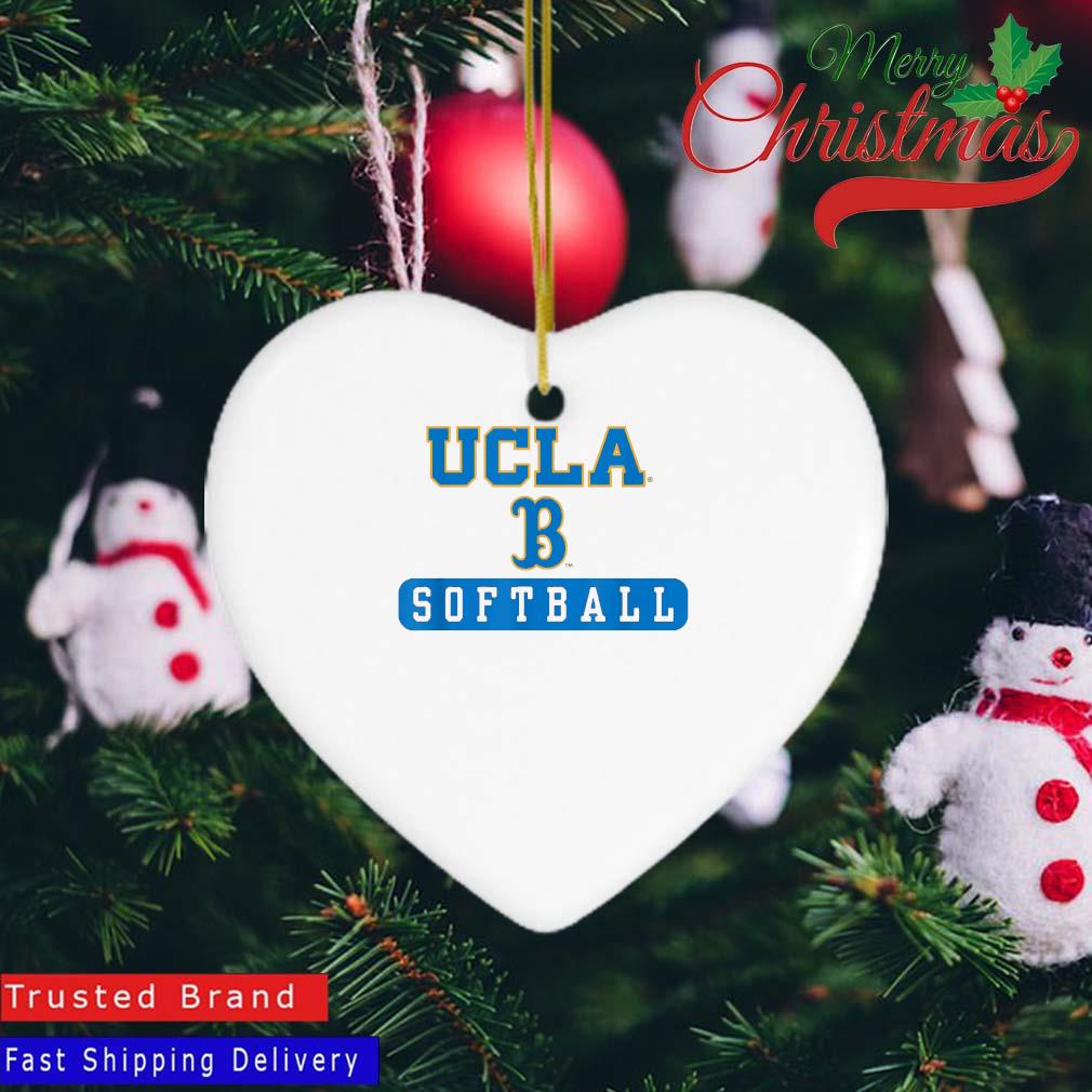 UCLA Bruins Softball Ornament Heart
